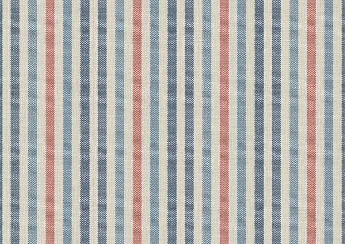 Emily Bond Cornish Stripe, Blue Multi - Twist&Fit Roman Blind - Image 8